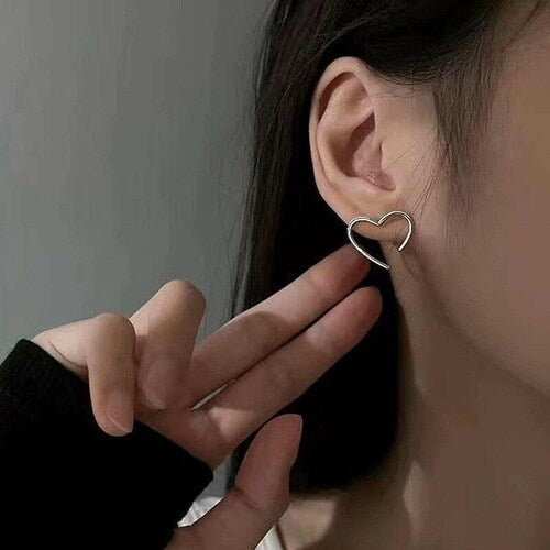 Minimalist Heart-Shaped Earrings