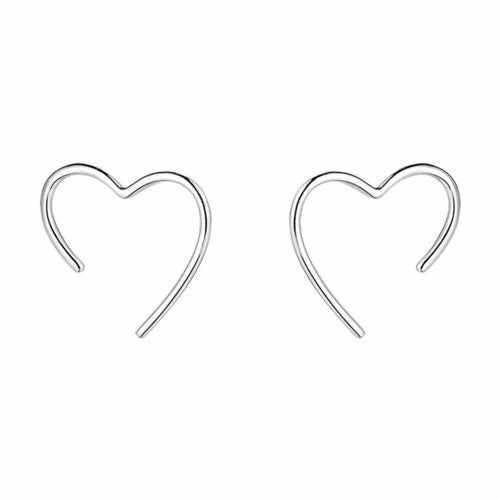 Minimalist Heart-Shaped Earrings