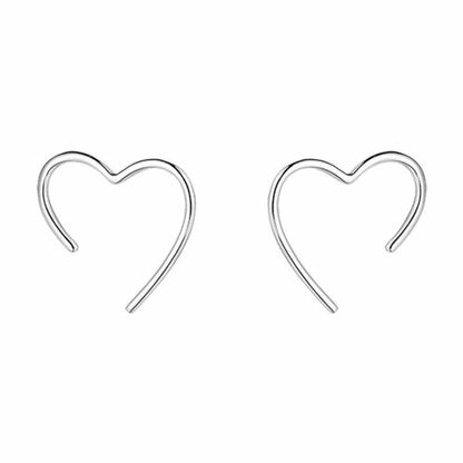 Minimalist Heart-Shaped Earrings