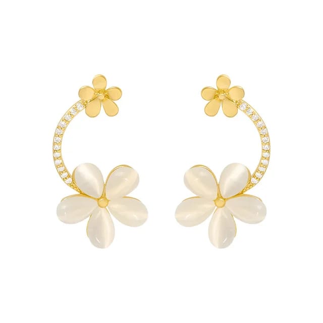 Floral Motif Earrings