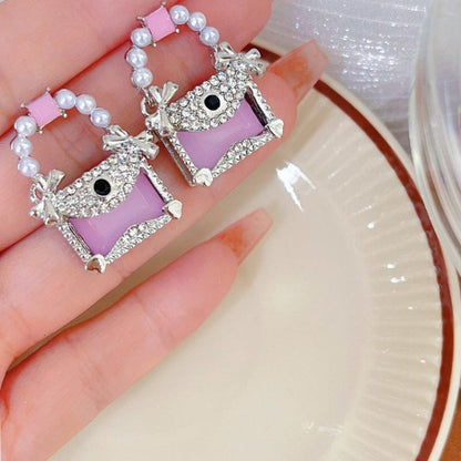 Pink Handbag Earrings