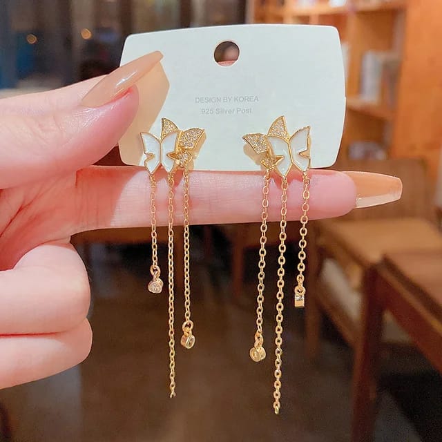 Butterfly Chain Earrings