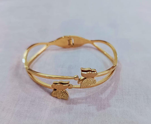 Gold Butterfly Bands Bracelet